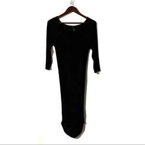 H&M bodycon basic black dress size L